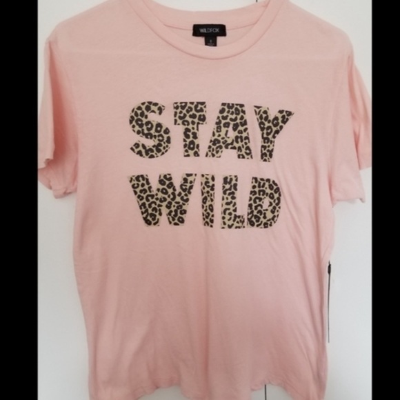 NEW Wildfox Stay Wild Keke Animal Graphic Tee NWT - Picture 3 of 5